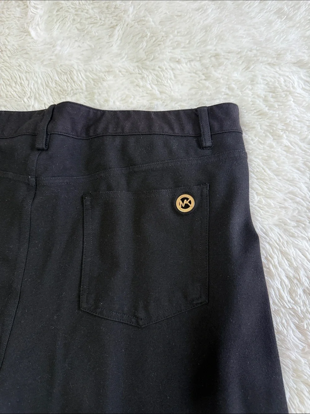 Michael Kors Black Straight Leg Pants